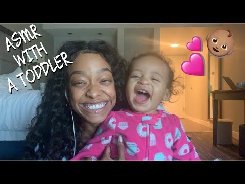 TRYING ASMR WITH A TODDLER (1 YEARS OLD) 👶🏽💗