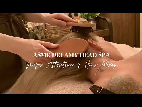 ASMR Tingly Nape of Neck Attention | Wooden Brushes, Combs, Nail scratching & Gentle Care For Sleep.
