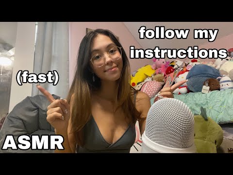 ASMR | Follow My Instructions and Pay Attention (fast & unpredictable)