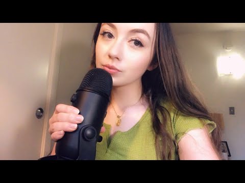 ASMR slightly inaudible whispers and mouth sounds (ramble)
