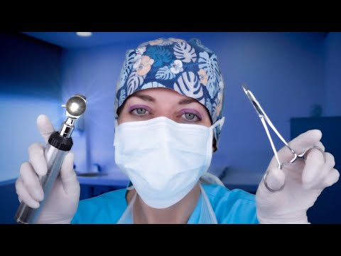 ASMR Ear Cleaning & Deep Ear Surgery - Otoscope, Fizzy Drops, Gloves, Typing, Intense Tingly Sounds