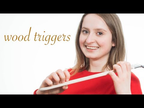 🏝 ASMR 🌴 Wood Tapping + Scratching Triggers 🌳
