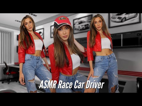 ASMR Race Car Driver Wants You | soft spoken + leather sounds