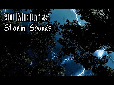 ASMR: 30 Minutes Storm Sounds For Sleep & Relaxation [No Talking]