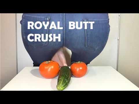 💖 Giantess MARY22 Butt Crush 💖 TOMATO and CUCUMBER 💖  CRUSHING CRUNCHY vegetables