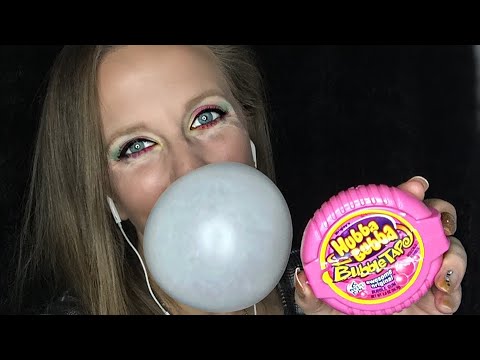 ASMR| Gum Chewing & Blowing W/ Bubble Tape| No Talking