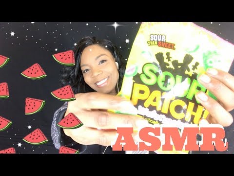ASMR Mouth Sounds | Eating Sour Patch Watermelon Candy! 🍉| Eating and Chewing Sounds