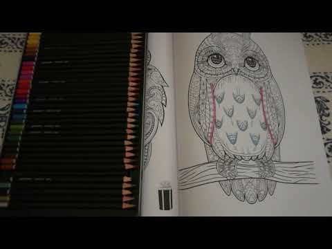 ASMR colouring, tapping and page flipping