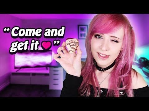 ASMR Roleplay - Bratty Girlfriend Pampers YOU! ♥ Tease & Treats ~ ♥