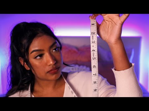 ASMR | Measuring You 📏 (Inaudible/Unintelligible Whispers, Personal Attention, Fast Writing Sounds)
