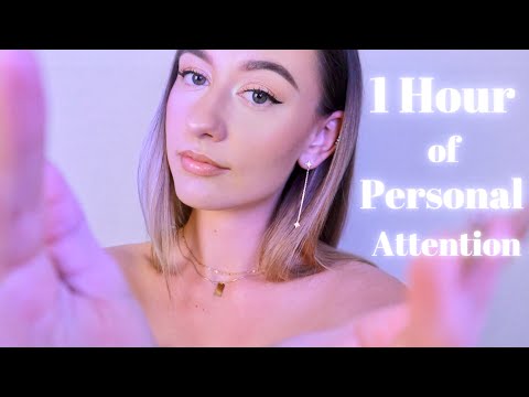 ASMR 1 Hour of Personal Attention for DEEP Sleep 😴 ✨ (Face Brushing, Touching & MORE)