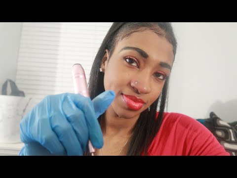 ASMR - Tattoo Roleplay (Whispering|Gum|Face Touching|Personal Attention)