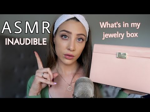 ASMR SEMI INAUDIBLE WHISPERING | WHAT'S IN MY JEWELRY BOX? Aleyolé, Happiness Btq...