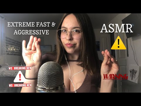 EXTREMELY FAST AND AGGRESSIVE ASMR (no talking)