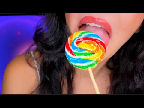 Asmr licking and spit painting