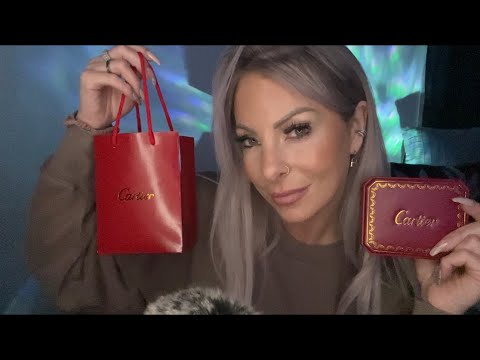 ASMR Whisper • Cartier Bracelet Unboxing • Luxury Jewelry • Tapping Sounds
