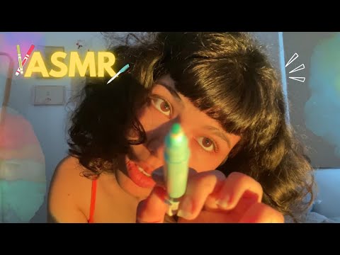 ASMR Coloring On Your Face