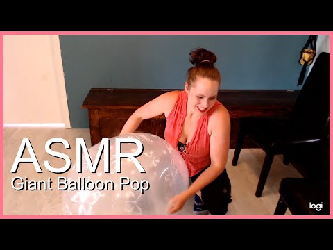 ASMR Popping giant butterfly balloon.