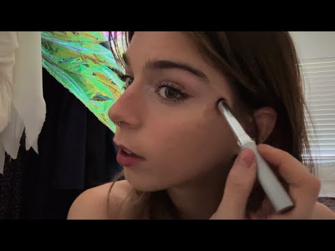 get ready with me asmr | makeup, making breakfast *experimental format*