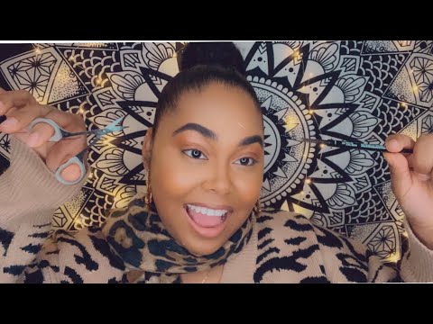 ASMR DOING YOUR EYEBROWS ROLEPLAY PERSONAL ATTRACTION Plucking & Brushing