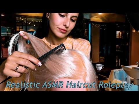 ASMR Realistic Haircut Roleplay ✂️Whispers, Brushing, Scissors💇АСМР На Български