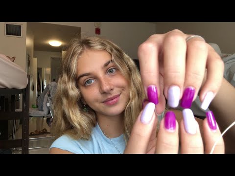 ASMR purple triggers 💜 tapping and soft spoken