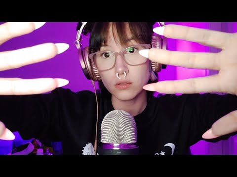 ASMR | Personal attention / Mouth sounds, face touching & hand movements