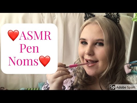 ASMR Pen Noms & Whisper Ramble