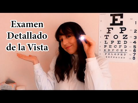 ⭐ASMR Examen Detallado de la Vista en Español 👀(Soft Spoken, Light Triggers)