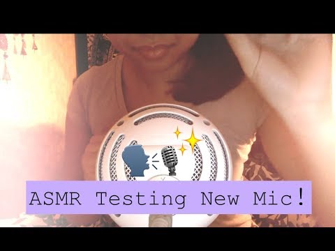 ASMR Testing NEW MIC- Tapping, hand, mouth, crinkling sounds and more