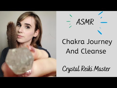 ASMR Chakra Drum Journey + Cleanse • Crystal Reiki Master Healing