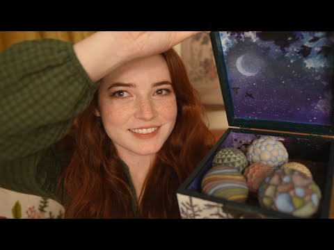 ASMR Show & Tell (sand spheres, tracing, tapping, soft spoken rambles)