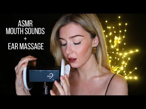 [ASMR] Mouth Sounds with Ear to Ear Massage