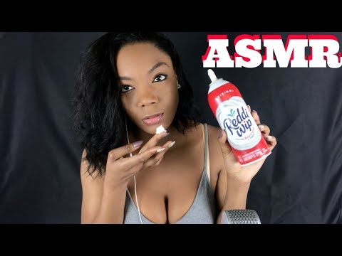 ASMR Whipped Cream Mouth Sounds and Whispers | Tapping Sounds For Relaxation