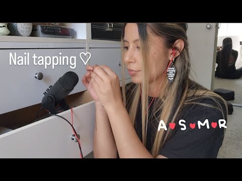 ASMR 💕 Fast and aggressive (Nail tapping)