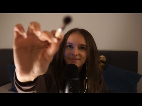 ASMR short and chaotic mic brushing and scratching (+ invisible triggers, mouth sounds)
