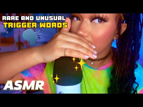 ✨Rare✨ Odd/Unusual ASMR Trigger Words (with tapping sounds for INTENSE relaxation)