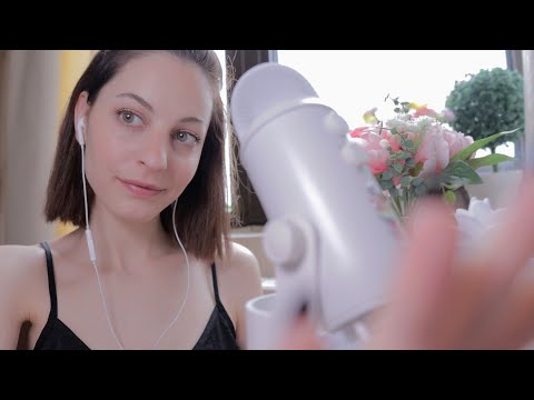 ASMR Gentle and Soft Hand movements with Tongue Clicking and Whispers + some camera tapping 😇