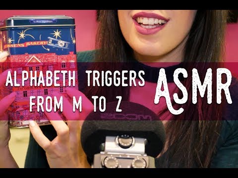 ASMR ita - Alphabeth Triggers M-Z 😴 (Whispering, Tapping, Glass...)