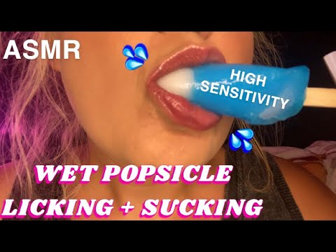 ASMR | wet popsicle licking + sucking 💦💦 (HIGH SENSITIVITY)