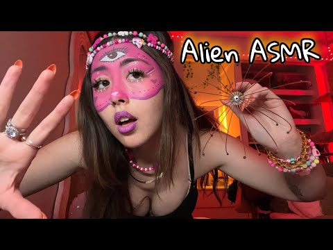 ASMR alien language inspection (mouth sounds) Mixed ASMR inspired  -Halloween ASMR 🎃