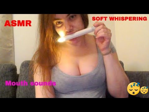 Asmr mouth sounds and soft whispering