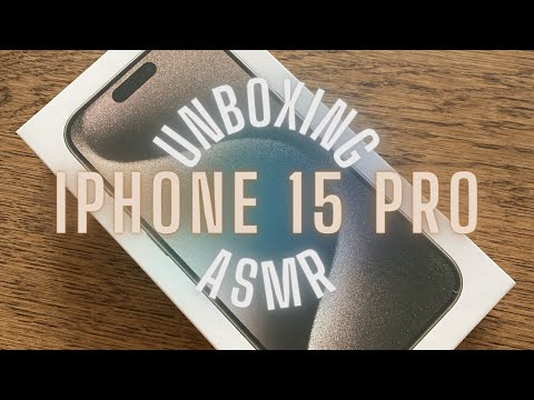 ASMR | Unboxing the iPhone 15 Pro📲 - Less talking