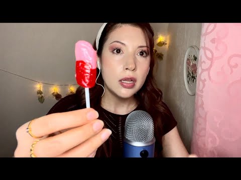 ASMR Paleta y Spit Painting con Dedo Falso 😜/ ASMR Lollipop and Spit Painting with Fake Finger