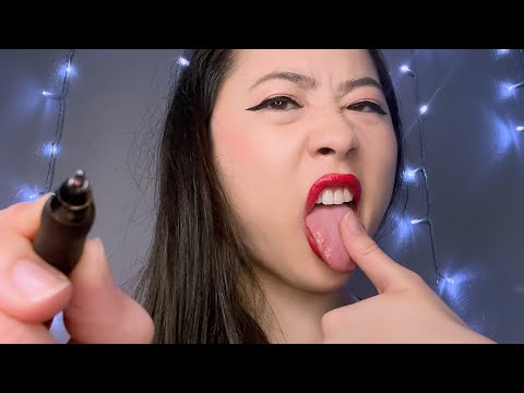 ASMR Spit Painting your Ugly Face for Valentine's Day (Asian Accent, Mouth Sounds, Whispering)