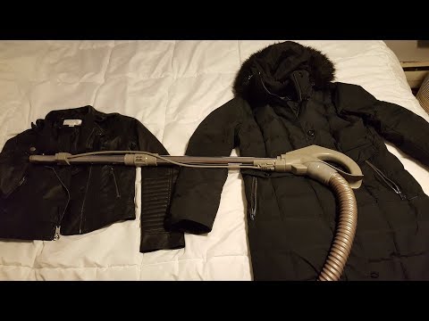 ASMR request vacuuming leather/winter coats, super suction