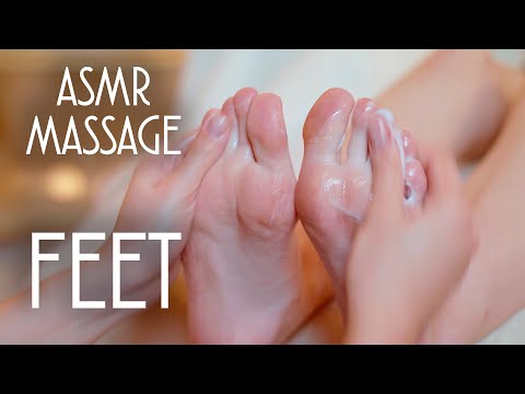 ASMR | MASSAGE | asmr feet massage with cream balsam (chair relaxing massage)