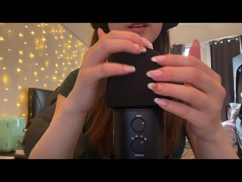 ASMR mic scratching/tapping with foam cover