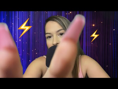 ASMR Fast and Aggressive mouth sounds and hand movements⚡️