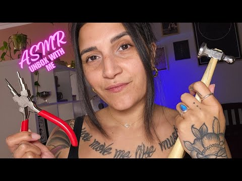 ASMR Unboxing Jewelry Tools & Supplies l crinkles l soft spoken l tapping l whispering